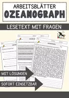 Vorschau - Arbeitsblätter - Ozeanograph Beruf Arbeitsblätter mit Fragen + Lösungen Deutsch DaZ AB - Deckblatt