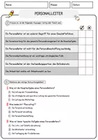 Vorschau - Arbeitsblätter - Personalleiter Beruf Arbeitsblätter mit Fragen + Lösungen Deutsch DaZ AB - Seite 2