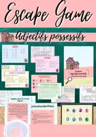 Vorschau - Stundenentwürfe - Escape Game: Mission – Adjectifs possessifs - Deckblatt