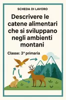 anteprima - Esercizi - SL catene alimentari animali montani - Pagina di copertina