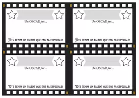 Vista previa - Manualidades / Dibujos para colorear - Els Oscars a l'aula - página 1