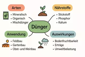 Vorschau - Arbeitsblätter - AB mit Fragen zum Thema "Dünger" + Lösungsblatt + Mindmap + Infografik - Seite 2
