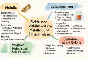 Vorschau - Arbeitsblätter - Arbeitsblatt "Elektrische Leitfähigkeit von Metallen und Salzschmelzen" + interaktive Lösung & MP3 + Mindmap + Infografik - Seite 2