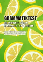 Vorschau - Test - Grammatiktest: Den Konjunktiv I und II verwenden - Deckblatt