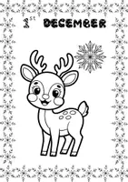 Vorschau - Mal- und Bastelvorlagen - 24 Days until Christmas- ein Ausmalbuch für die Adventszeit - Seite 1