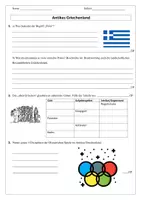 Vorschau - Arbeitsblätter - Klassenarbeit: Antikes Griechenland inkl. Musterlösung - Seite 2