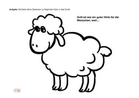 Vorschau - Arbeitsblätter - AB Schaf - Gott ist wie ein guter Hirte - Deckblatt