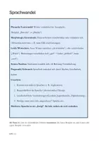Vorschau - Stundenentwürfe - Sprachwandel - Seite 1