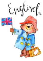 Vorschau - selbst erstellte Cliparts/Grafiken - selbstgemaltes Deckblatt Englisch Paddington - Seite 1