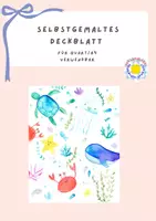Vorschau - selbst erstellte Cliparts/Grafiken - selbstgemaltes Deckblatt Unterwasser Sachunterricht - Deckblatt