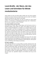 Vorschau - Audio-Dateien - Wer war: Louis Braille (PDF + MP3) - Seite 1