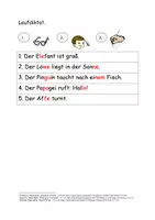 Vorschau - Arbeitsblätter - Laufdiktat in drei verschiedenen Schwierigkeitsstufen - Seite 2