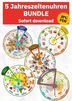 Vorschau - Arbeitsblätter - Jahreszeiten-Drehscheibe: Monate und Jahreszeiten spielerisch lernen für Kita, Vorschule und Grundschule - Deckblatt