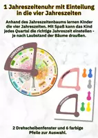 Vorschau - Arbeitsblätter - Jahreszeiten-Drehscheibe: Monate und Jahreszeiten spielerisch lernen für Kita, Vorschule und Grundschule - Seite 2