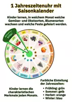 Vorschau - Arbeitsblätter - Jahreszeiten-Drehscheibe: Monate und Jahreszeiten spielerisch lernen für Kita, Vorschule und Grundschule - Seite 3