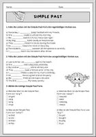 Vorschau - Arbeitsblätter - Simple Past Klasse 6-7 Englisch - Seite 1