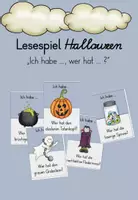 Vorschau - Arbeitsblätter - Lesespiel "Ich habe ..., wer hat ...?" Halloween - Deckblatt