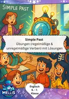 Vorschau - Arbeitsblätter - Simple Past Klasse 6-7 Englisch - Deckblatt