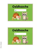 Vorschau - Anderer Materialtyp - Geldtasche, Geldbeutel Waschbär / Waschbärenklasse - Seite 3