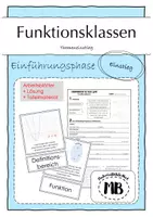 Vorschau - Arbeitsblätter - Funktionsklassen - Einstieg - Deckblatt