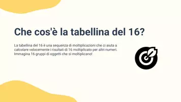 anteprima - Presentazioni / Lavagne - Memorizzare e applicare la tabellina del 16 in semplici esercizi di calcolo. - Pagina 2