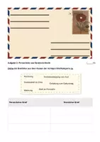 Vorschau - Arbeitsblätter - Klassenarbeit Deutsch zum Thema Brief - Seite 2