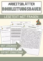 Vorschau - Arbeitsblätter - Berufe: Methodensammlung - Lesetexte, MC und offene Fragen - Seite 1