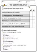 Vorschau - Arbeitsblätter - Technischer Modellbauer Beruf Arbeitsblätter mit Fragen + Lösungen Deutsch DaZ AB - Seite 2