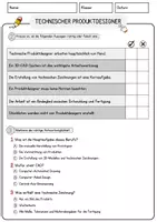 Vorschau - Arbeitsblätter - Technischer Produktdesigner Beruf Arbeitsblätter mit Fragen + Lösungen Deutsch DaZ AB - Seite 2