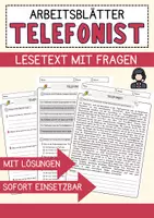 Vorschau - Arbeitsblätter - Lesematerial Berufe: Arbeitsblätter mit Fragenmix für alle Klassen (5-9) - Seite 1
