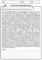 Vorschau - Arbeitsblätter - Wirtschaftsinformatiker Beruf Arbeitsblätter mit Fragen + Lösungen Deutsch DaZ AB - Seite 1