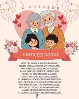 anteprima - Testo - 2 Ottobre festa dei nonni - Pagina di copertina