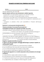 anteprima - Compiti in classe/Test - Esame: confrontare vantaggi e rischi dell'energia nucleare - Pagina 1