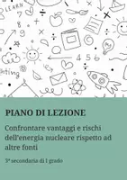 anteprima - Piani di lezione - PL confrontare vantaggi e rischi dell'energia nucleare - Pagina di copertina