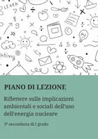 anteprima - Piani di lezione - PL implicazioni ambientali e sociali uso energia nucleare - Pagina di copertina