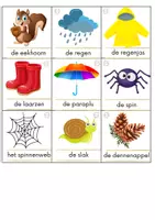 Voorbeeld - Woordkaarten de herfst - Pagina 2