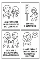 anteprima - Flashcard - Le regole per star bene a scuola - Pagina di copertina