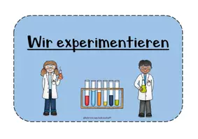 Vorschau - Präsentationen/Tafelbilder - Forscherkreis Schilder mit Sprachimpulsen - Seite 1
