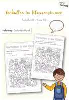 Vorschau - Arbeitsblätter - Verhalten im Klassenzimmer - Sachunterricht GS 1 - Deckblatt