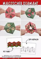 Vorschau - Mal- und Bastelvorlagen - Weihnachtsbasteln - Magischer Diamant - Deckblatt
