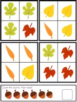 Vorschau - Arbeitsblätter - Fall Activity Pack | Math, Literacy, and Fine Motor Centers - Seite 2