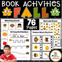 Vorschau - Arbeitsblätter - Fall Activity Pack | Math, Literacy, and Fine Motor Centers - Deckblatt