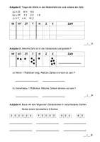 Vorschau - Klassenarbeiten - Mathe-Klassenarbeit (4. Klasse, Einführung in den Millionraum, Teil 1) - Deckblatt