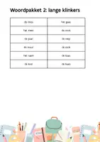 Voorbeeld - Woordpakketten 1ste leerjaar - semester 2 - Pagina 2