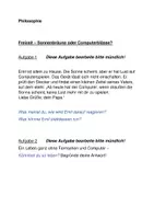 Vorschau - Stundenentwürfe - Philosophie Thema "Freizeit" Klasse 4-6 - Deckblatt