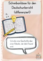 Vorschau - Arbeitsblätter - Differenzierte Schreibanlässe (Kl. 2-4) - Deckblatt
