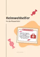 Vorschau - Mal- und Bastelvorlagen - Heimwehhelfer für die Klassenfahrt - Deckblatt
