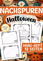 Vorschau - Arbeitsblätter - Nachspuren - Halloween (Mini-Heft) - Deckblatt