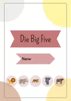 Vorschau - Arbeitsblätter - Die Big Five - Die Tiere Afrikas - Arbeitsheft (Ready to work mit Lösungen) - Seite 1