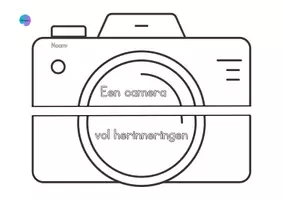 Voorbeeld - Juf Larissa - Een camera vol herinneringen - Pagina 1